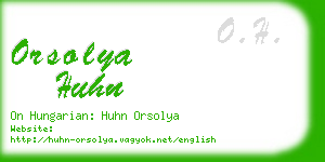 orsolya huhn business card